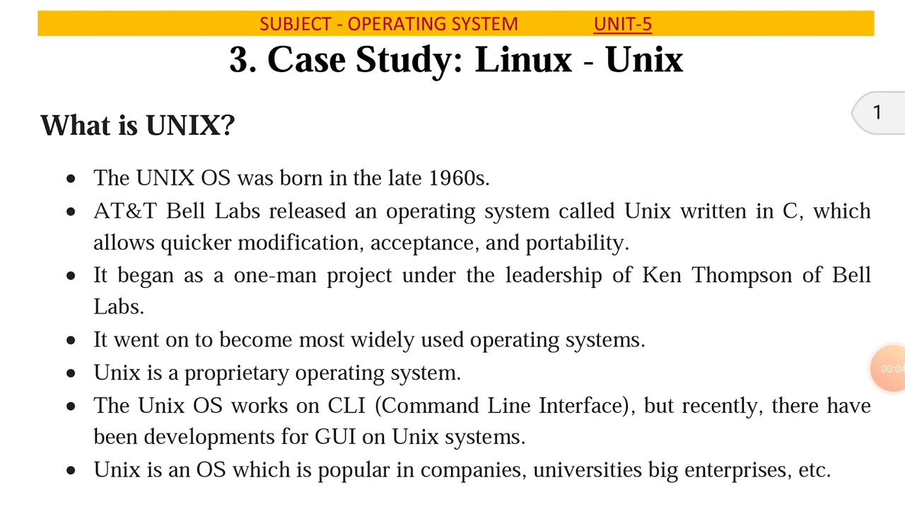 case study on linux