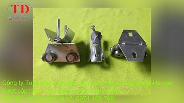 Con trượt ray C cầu trục, con trượt cáp ray C, con lăn ray C, con lăn cáp dẹt ray C cầu trục