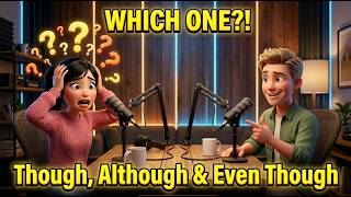 Stop Confusing THOUGH, ALTHOUGH & EVEN THOUGH! | Daily English Podcast