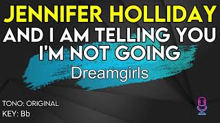 Video thumbnail of "Jennifer Holliday - And I Am Telling You - Karaoke Instrumental"