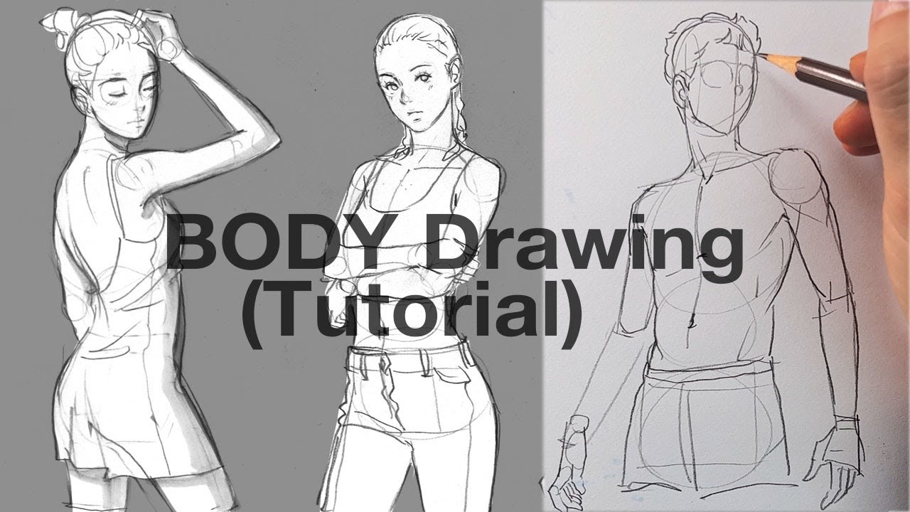 Is this a bad way to draw a base for the human body? I mainly draw muscular  bodies to practice anatomy. : r/learntodraw