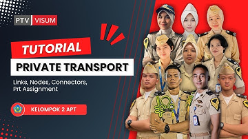 TUTORIAL PTV VISUM #1 Private Transport Modelling [Membuat Links, Nodes, Connector, dan Assignment]