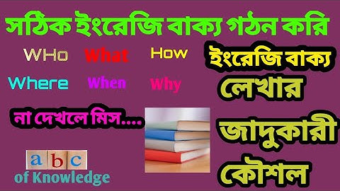 Word Order / Sentence Structure - English Grammar