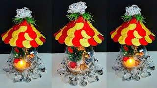 DIY Christmas showpiece made with waste Jar bottle | DIY Christmas craft idea