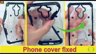 Cellphone case / cover broken-  glued and fixed - Plastic case for phone repaired