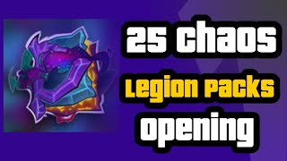 Web3 gaming Splinterlands  25 Chaos Legion Pack opening! Legendary cards to channel members!