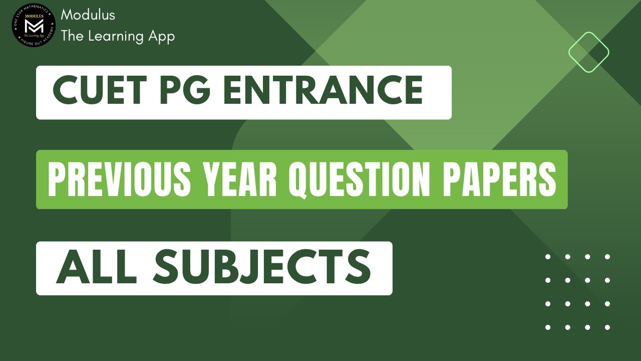 How To Download CUET PG Previous Year Question Papers | All Subjects ...