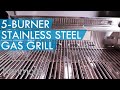 Kenmore elite 5burner stainless steel gas grill