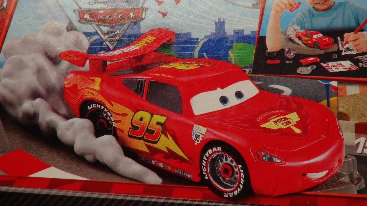Pixar Cars2 Lightning McQueen Klip Kitz Toy Car Assembly YouTube