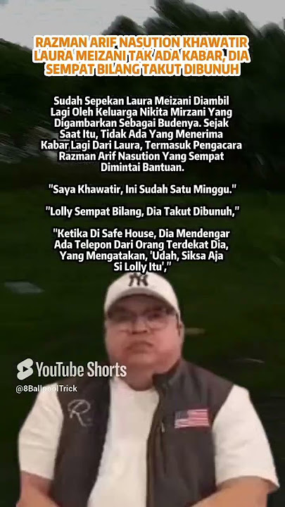 Razman Nasution Kwatirkan Laura Meizani