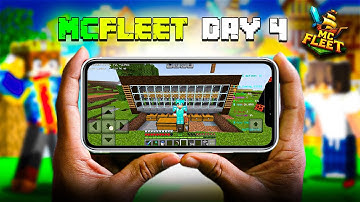Playing MCFleet server on Mobile I MCfleet Survival Series Ep 4