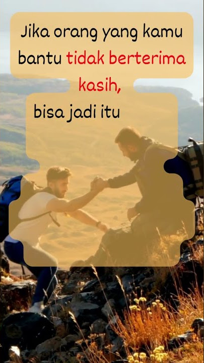 Jika orang tidak BERTERIMAKASIH, #short