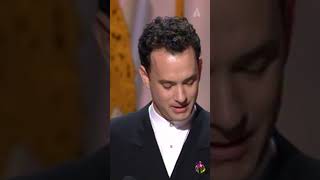 Oscar Winner Tom Hanks Gets Emotional at the Oscars