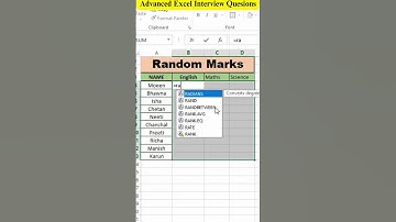 How to Generate Random Marks in Excel with RANDBETWEEN – Quick & Easy!