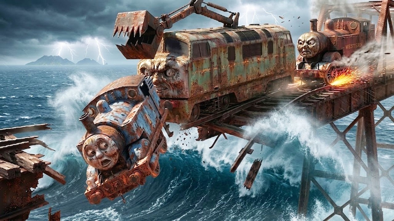 Searching for a locomotive at the bottom of the deep sea - ASMR sound Percy & Thomas