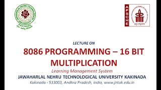 8086 programming – 16 bit multiplication