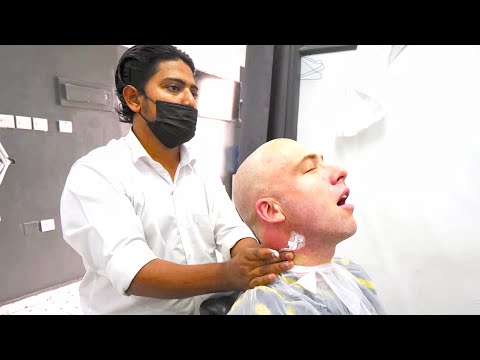 Pakistani HAIRCUT EXPERIENCE in MUSCAT!! Full Head Shave + Massage in Oman!