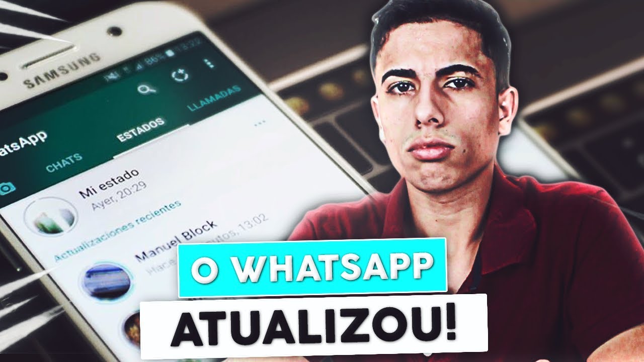 WHATSAPP ATUALIZOU! Conheça o novo recurso que chegou nos status - YouTube