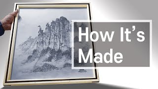 Make A Picture Frame That Looks Great Oriental Painting. Picture Frames.