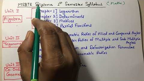 Basic Mathematics | 1st Semester Diploma Syllabus Overview |MSBTE (I - Scheme) Common to all branch