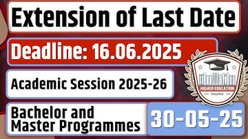 GGSIPU Last Date Extended! | New Deadline for Online Application 2025-26