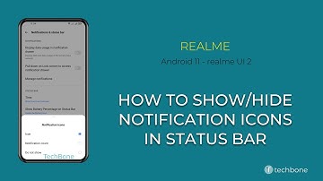 How to Show/Hide Notification Icons in Status bar - realme [Android 11 - realme UI 2]