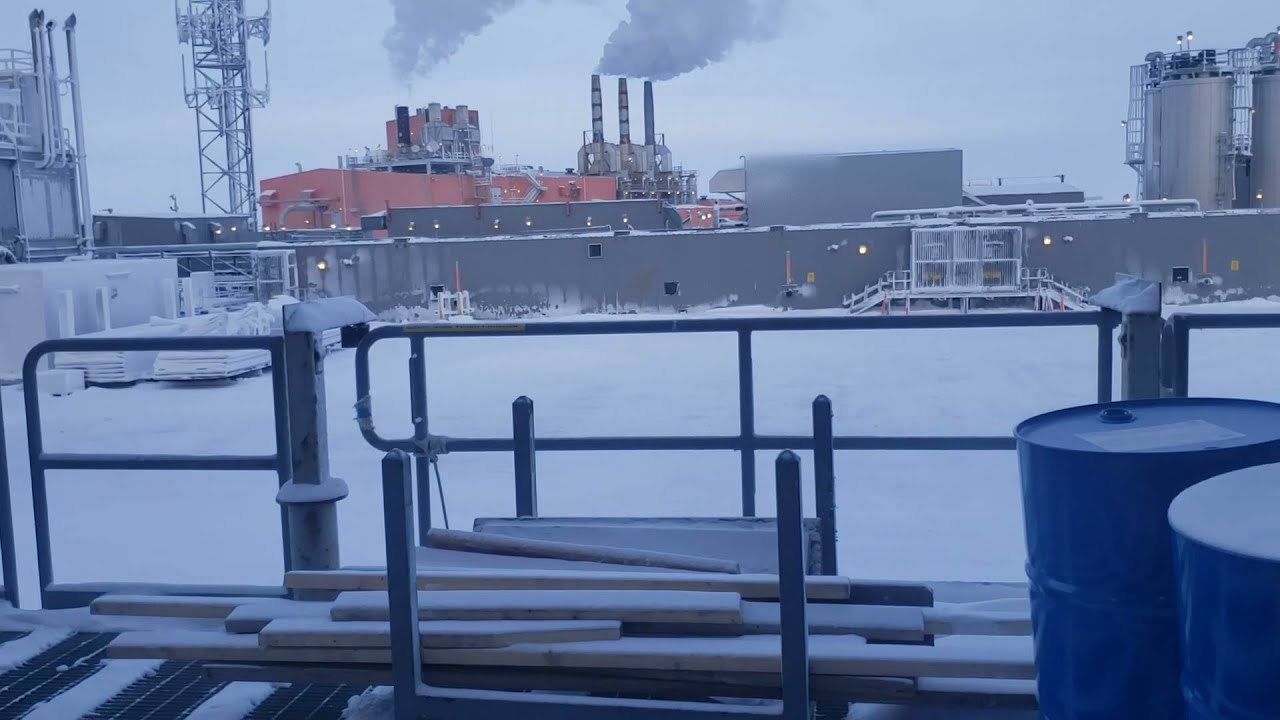 Prudhoe Bay or Deadhorse Alaska.   100+ degree temperature difference walk