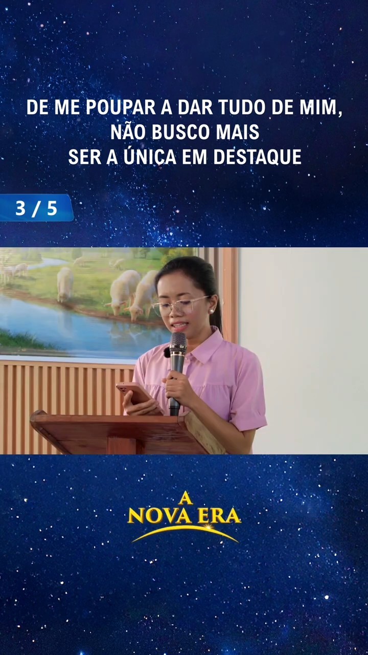 De me poupar a dar tudo de mim, não busco mais ser a única em destaque (3/5)