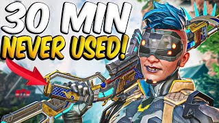 30 Minutes of using WEAPONS I Don't USE! (Apex Legends)