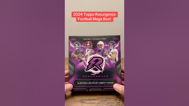 2024 Topps Resurgence Mega Box! #sportscards #nfl #topps #toppsfootball