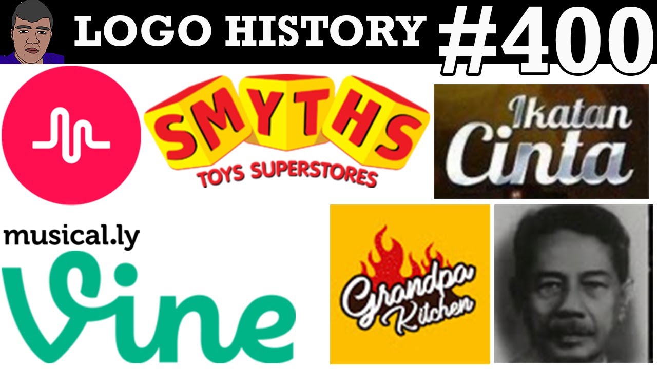 LOGO HISTORY #400 – Vine, Musical.ly, Ikatan Cinta, @Grandpa Kitchen & Smyths Toys Superstores