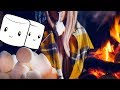 ASMR HUGE MARSHMALLOWS &amp; FIRE *Eating Sounds + Ambient Sounds*