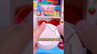Cup &amp; plate silicon mold painting #asmaartstudio #art # shorts #subscribe