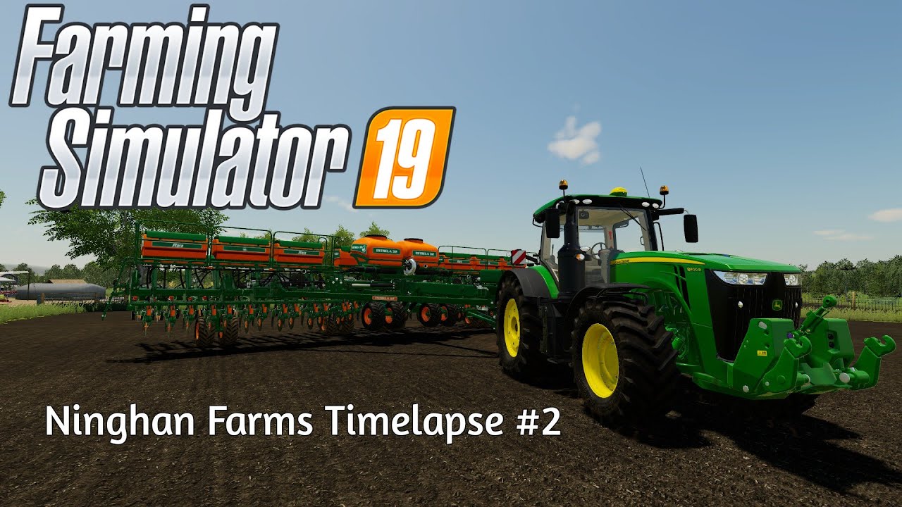 Ninghan Farms Timelapse #2 | Making Bales And Planting Grass | Farming Simulator 19