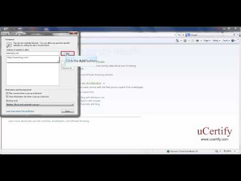 Configuring Pop-up Blocker in IE 8