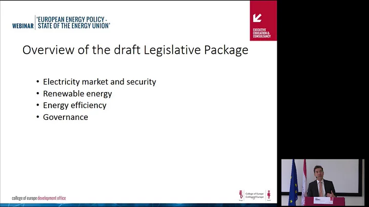 WEBINAR  European energy policy  State of the Ener...