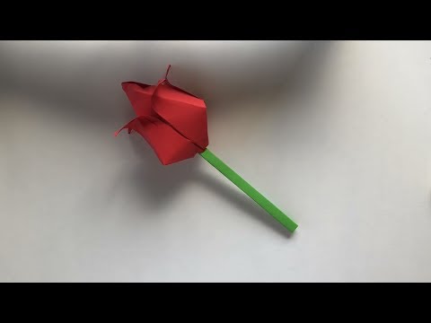 Video: Cómo Hacer Una Rosa Con Papel