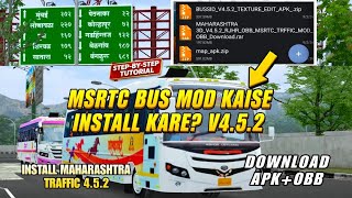 How To Install MSRTC Traffic Mod in Bussid V4.5.2 | Maharashtra Traffic Mod APK+OBB Download screenshot 5