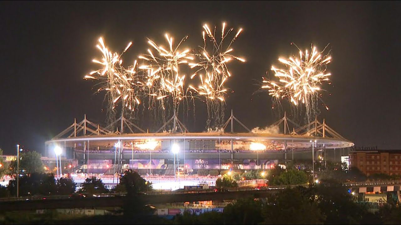 Fireworks over Stade de France during Paris Olympics closing ceremony | AFP