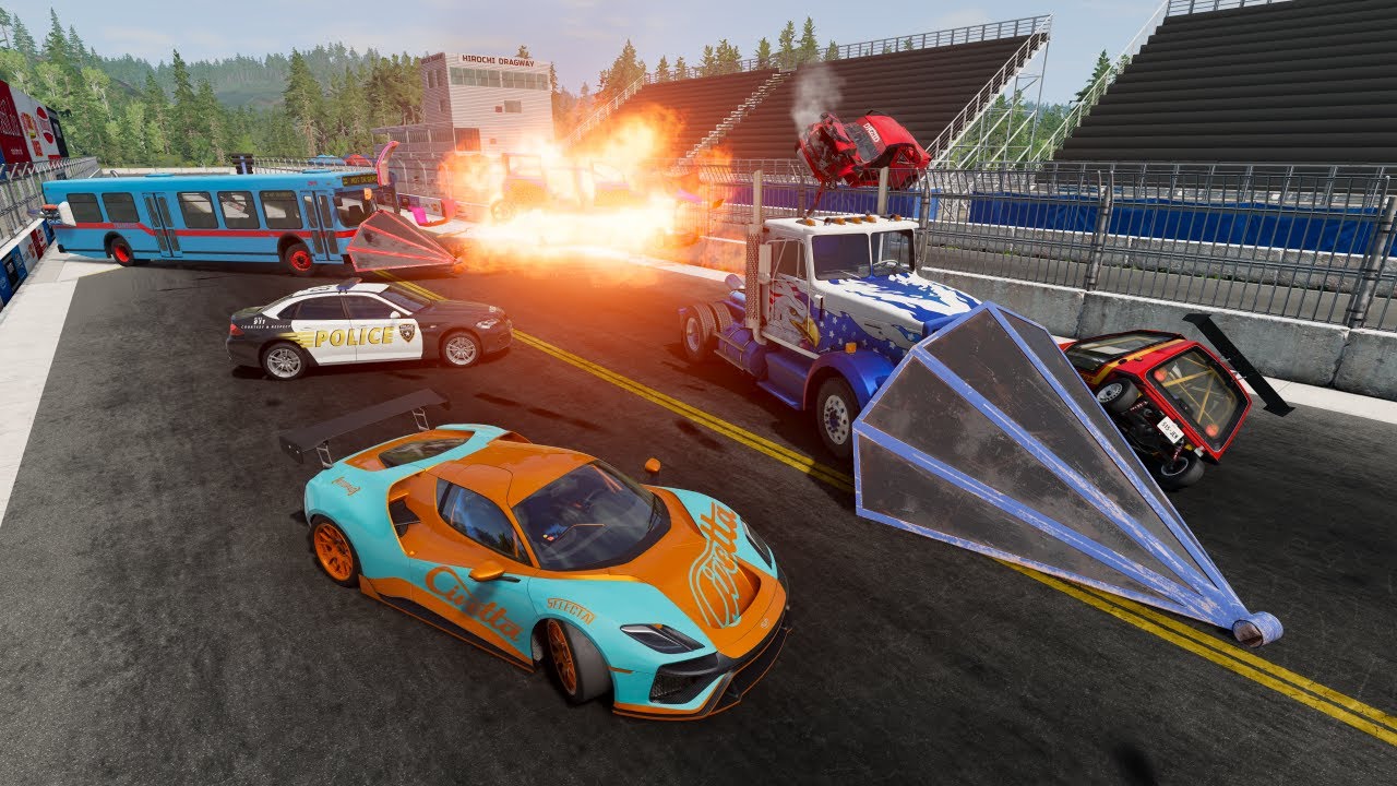 Destroying Random Cars on Racetrack