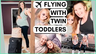 PACK AND FLY WITH ME | FLYING WITH TWIN 3-YEAR-OLD TODDLERS | TRAVEL VLOG WHILE 36 WEEKS PREGNANT by Summer Winter Mom 1,485 views 10 months ago 15 minutes