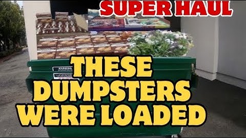 DUMPSTER DIVING - THESE DUMPSTERS WERE LOADED WITH GOODIES AND MANY SURPRICES