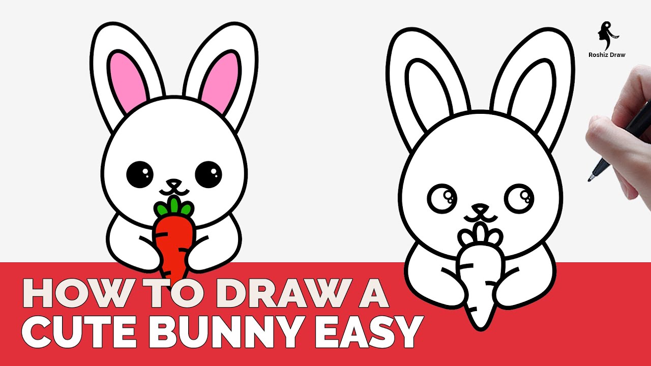 Cute Kawaii Bunny Rabbit Carrot Chibi Animals Adorable  Easy   Dibujos  kawaii Dibujos kawaii faciles Dibujos kawaii tiernos
