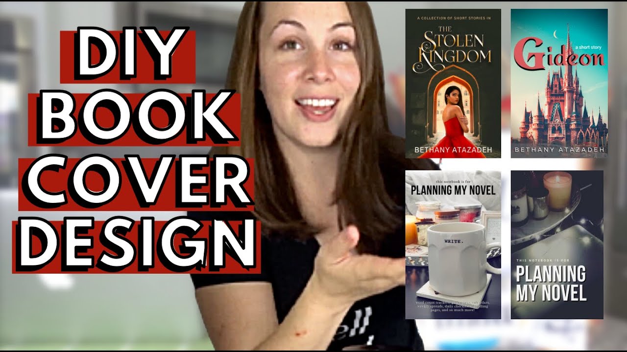 How to make a BOOK COVER in 30 STEPS  DIY Book Cover Design TUTORIAL to  make your own Book Covers!