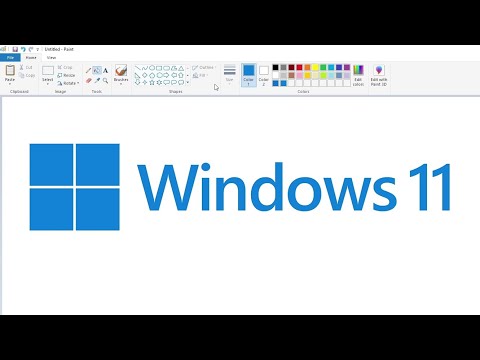 How to draw the Windows 11 logo using MS Paint | How to draw on your