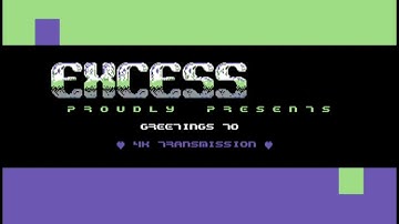 C64 4k Intro: 4k Transmission Intro by Excess! 3  December 2022!