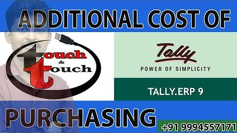 Additional cost of purchasing tally erp 9 | Tamil tutorial