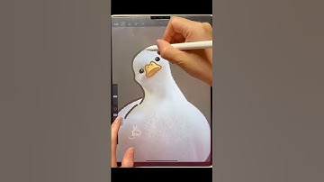 Ducks can also be very cute with Procreate #ProcreateDrawing #iPadDrawing