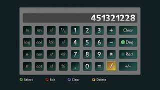 Trying the trial version of Calculator360 for Xbox 360