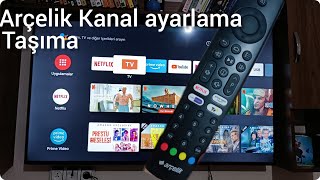 Arçelik android tv kanal arama